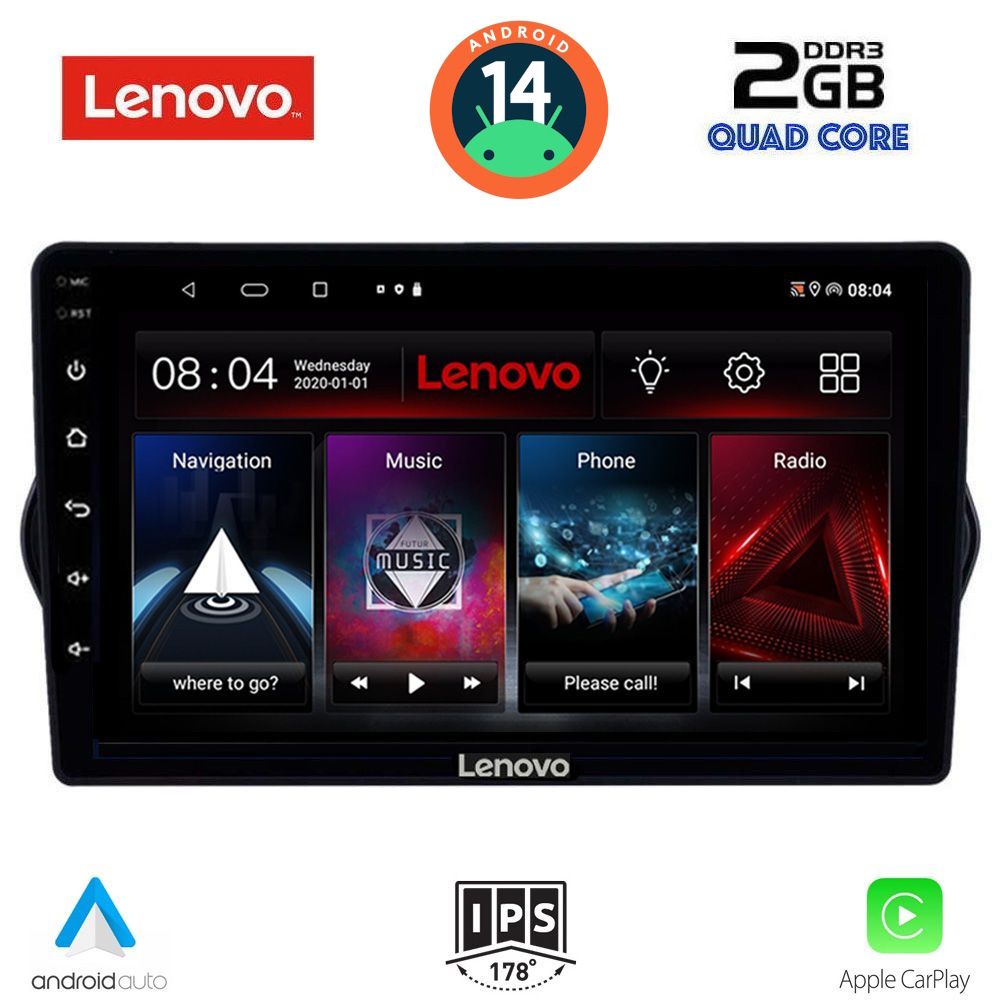 LENOVO LVD 2148_CPA (9inc) MULTIMEDIA TABLET for FIAT TIPO mod. 2015-2023