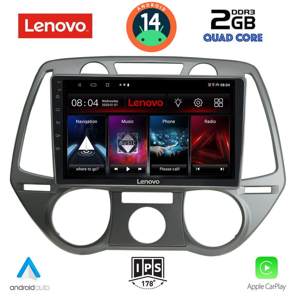 LENOVO LVD 2228_CPA A/C (9inc) MULTIMEDIA TABLET for HYUNDAI i20 mod. 2008-2012