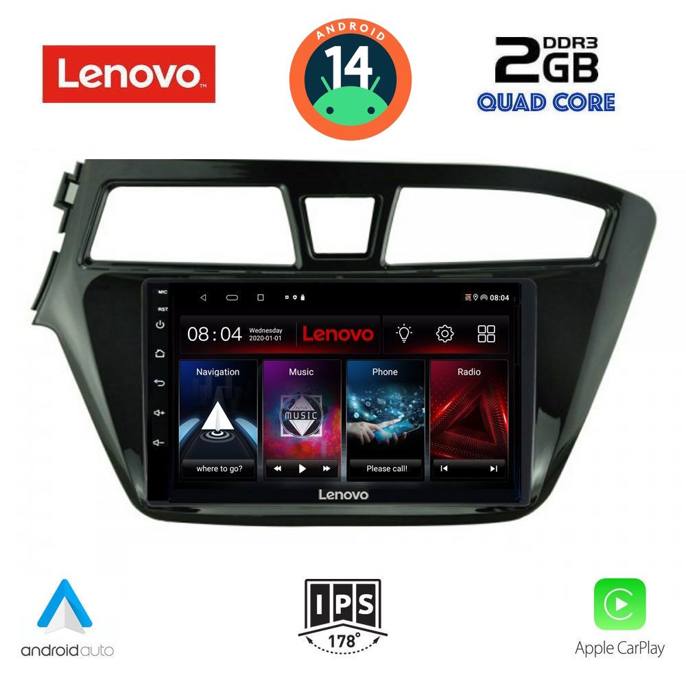 LENOVO LVD 2229_CPA (9inc) MULTIMEDIA TABLET for HYUNDAI i20 mod. 2014-2019