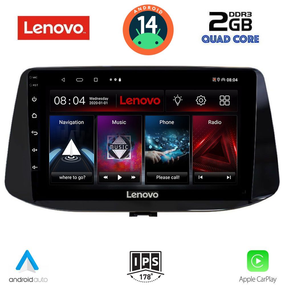 LENOVO LVD 2233_CPA (9inc) MULTIMEDIA TABLET for HYUNDAI i30 mod. 2018>