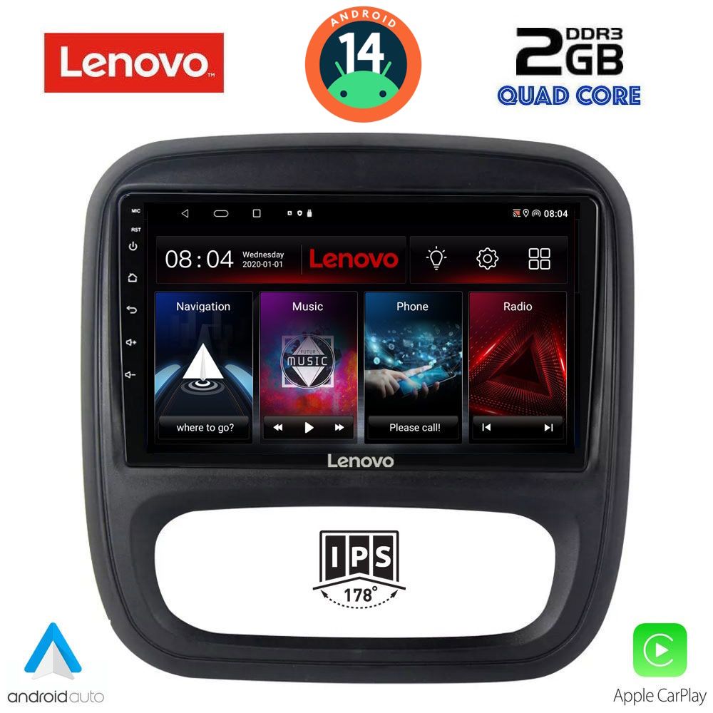 LENOVO LVD 2499_CPA (9inc) MULTIMEDIA TABLET for OPEL VIVARO – RENAULT TRAFIC – FIAT TALENDO – NISSAN NV 300 mod. 2014>