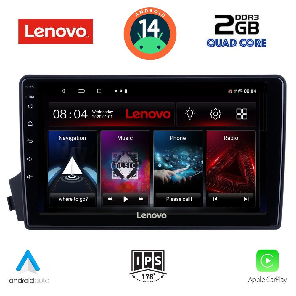 LENOVO LVD 2650_CPA (9inc) MULTIMEDIA TABLET for SSANGYANG ACTYON - KYRON mod. 2006-2015