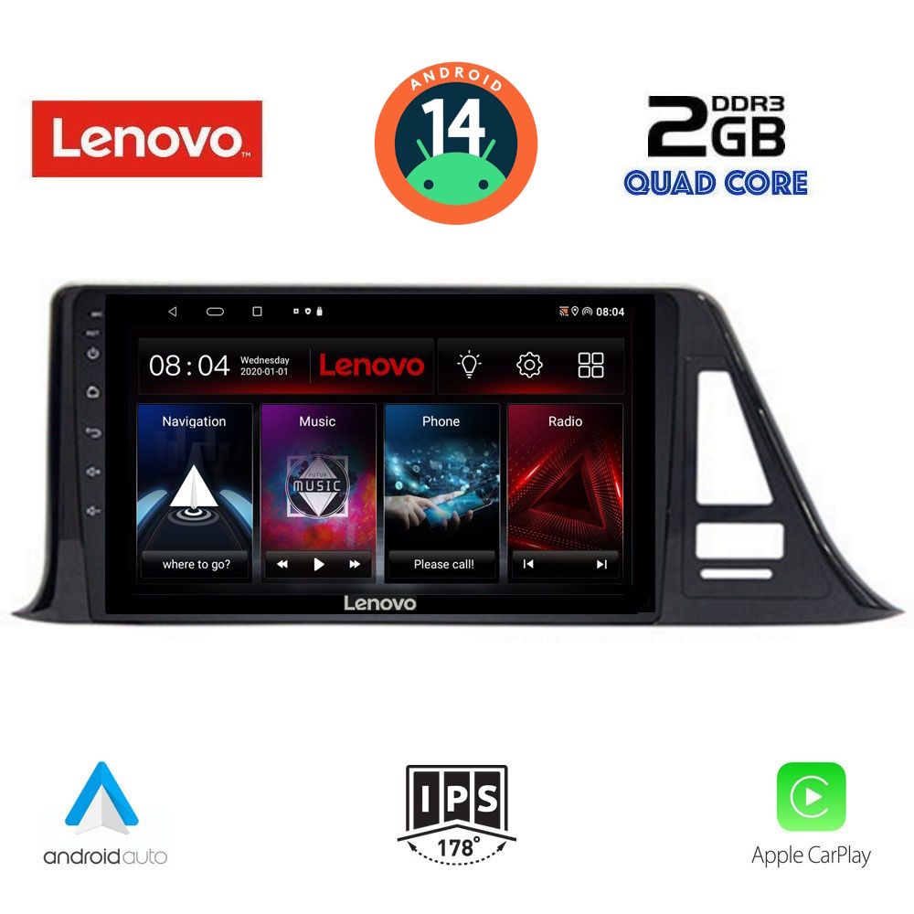 LENOVO LVD 2709_CPA (9inc) MULTIMEDIA TABLET for TOYOTA CH-R mod. 2017>