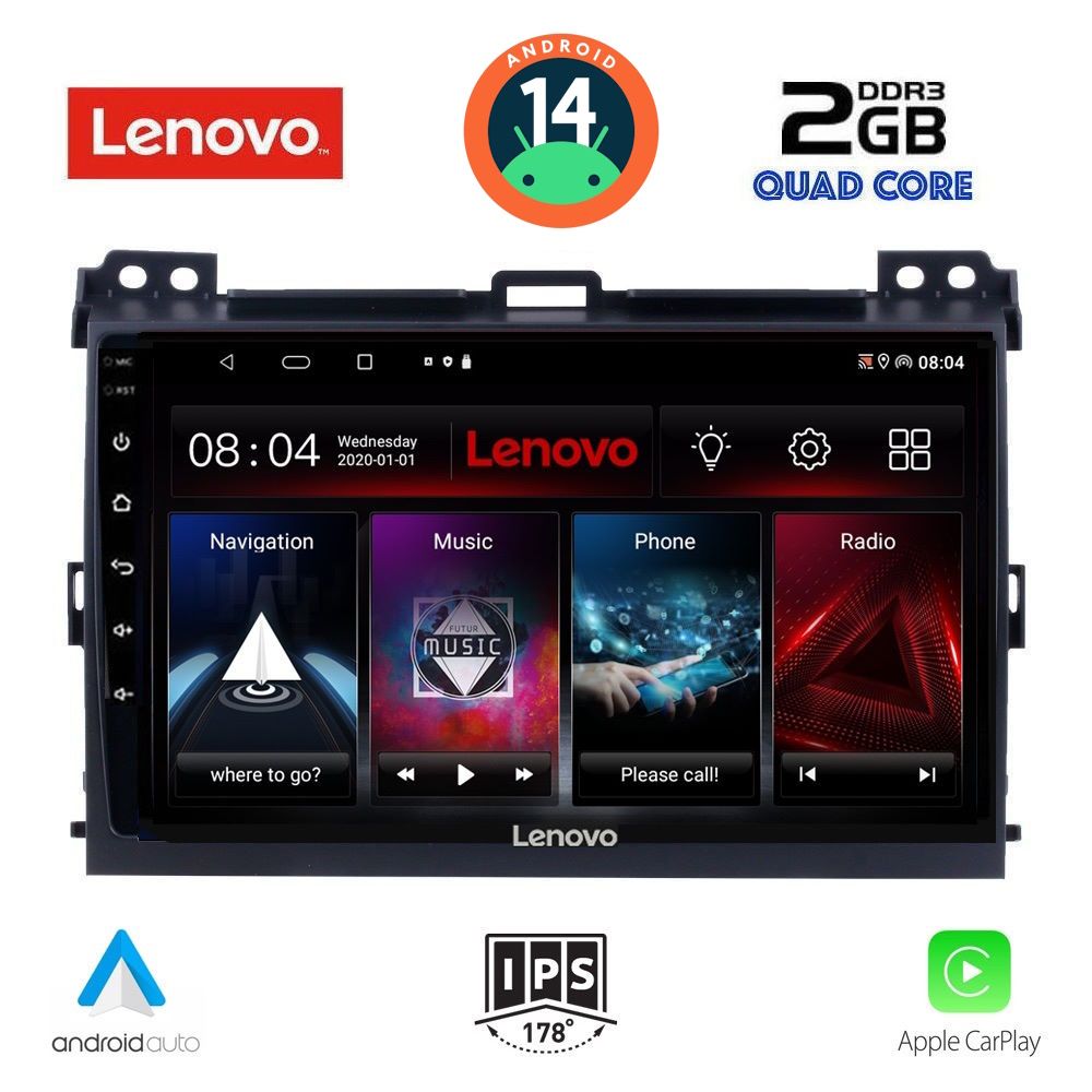 LENOVO LVD 2723_CPA (9inc) MULTIMEDIA TABLET for TOYOTA LANDCRUISER mod. 2002-2008