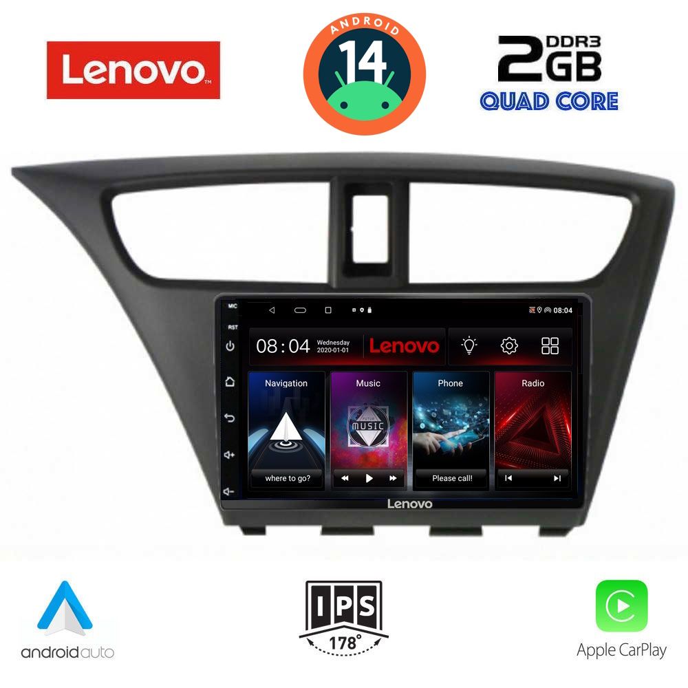 LENOVO LVD 2190_CPA (9inc) MULTIMEDIA TABLET for HONDA CIVIC mod. 2012-2016