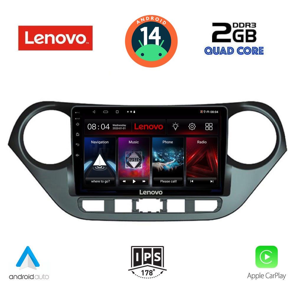 LENOVO LVD 2224_CPA (9inc) MULTIMEDIA TABLET for HYUNDAI i10 mod. 2014-2020