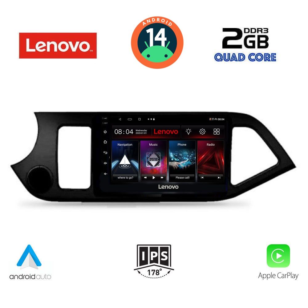 LENOVO LVD 2308_CPA (9inc) MULTIMEDIA TABLET for KIA PICANTO mod. 2011-2017