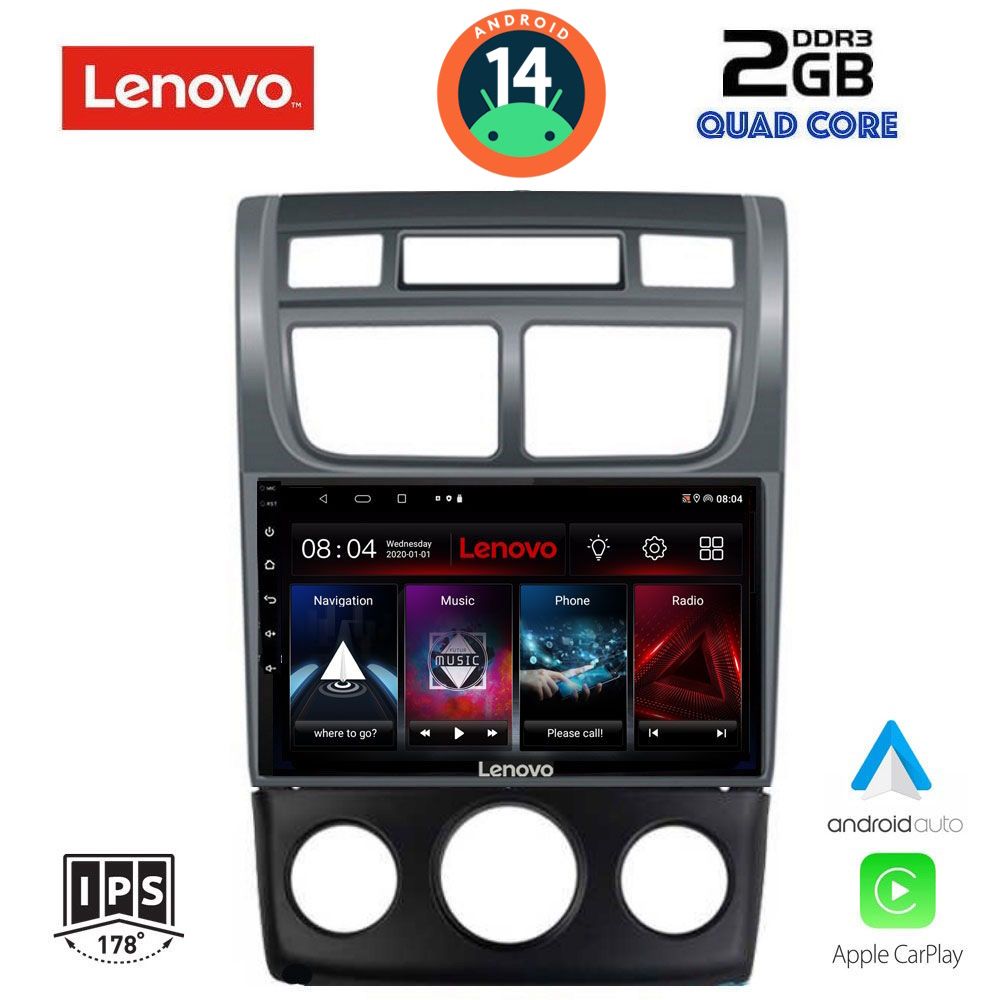 LENOVO LVD 2324_CPA (A/C) (9inc) MULTIMEDIA TABLET for KIA SPORTAGE mod. 2004-2010