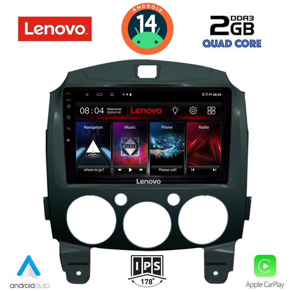 LENOVO LVD 2361_CPA (9inc) MULTIMEDIA TABLET for MAZDA 2 mod. 2007-2014