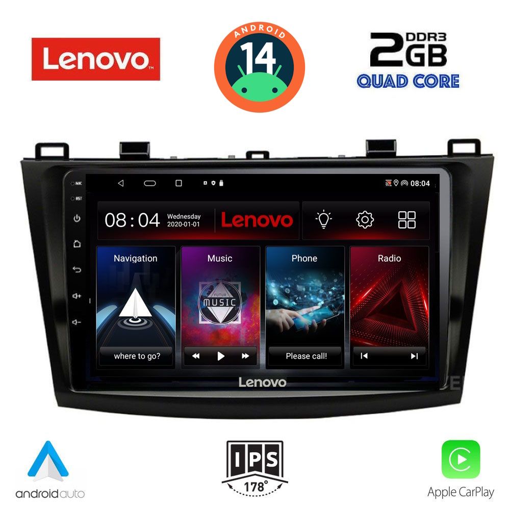 LENOVO LVD 2366_CPA (9inc) MULTIMEDIA TABLET for MAZDA 3 mod. 2009-2014