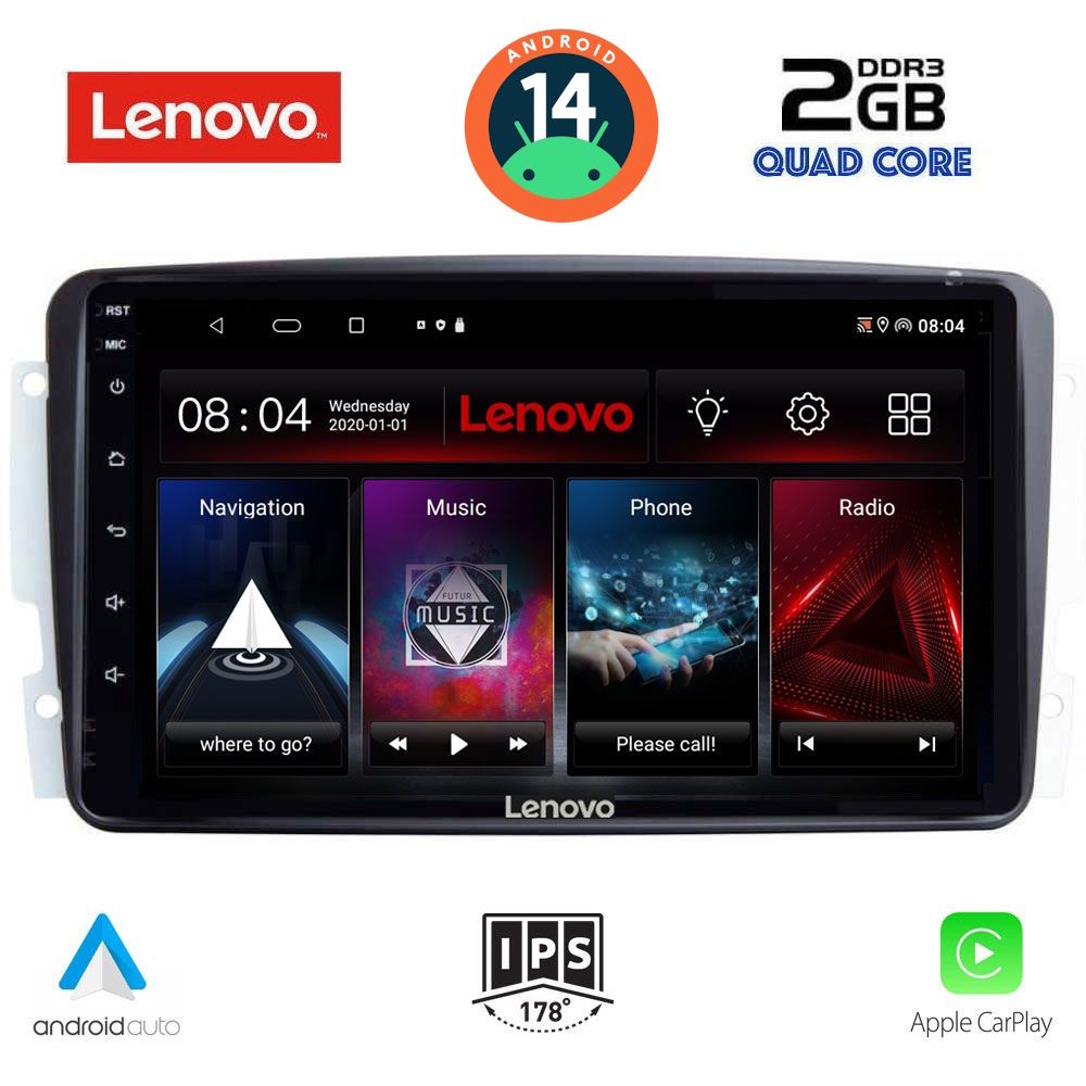 LENOVO LVD 2401_CPA (9inc) MULTIMEDIA TABLET for MERCEDES CLK (W209) mod. 2000-2004