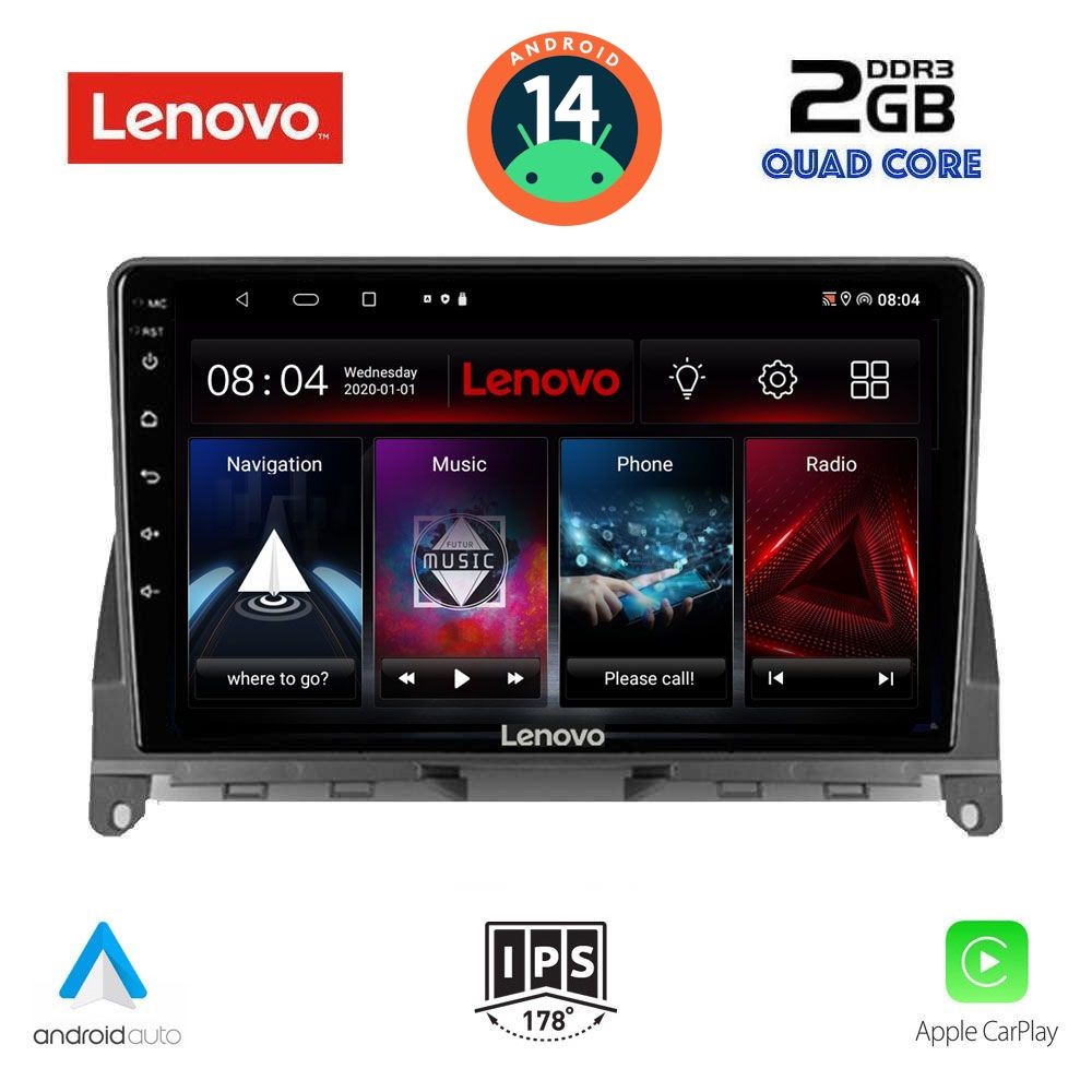 LENOVO LVD 2405_CPA (9inc) MULTIMEDIA TABLET for MERCEDES C (W204) mod. 2007-2011