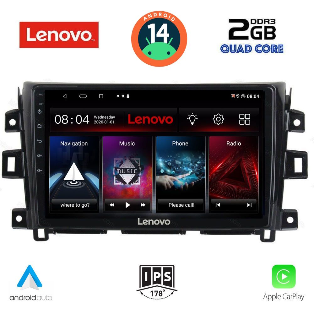 LENOVO LVD 2455_CPA (9inc) MULTIMEDIA TABLET for NISSAN NAVARA mod. 2016&gt;