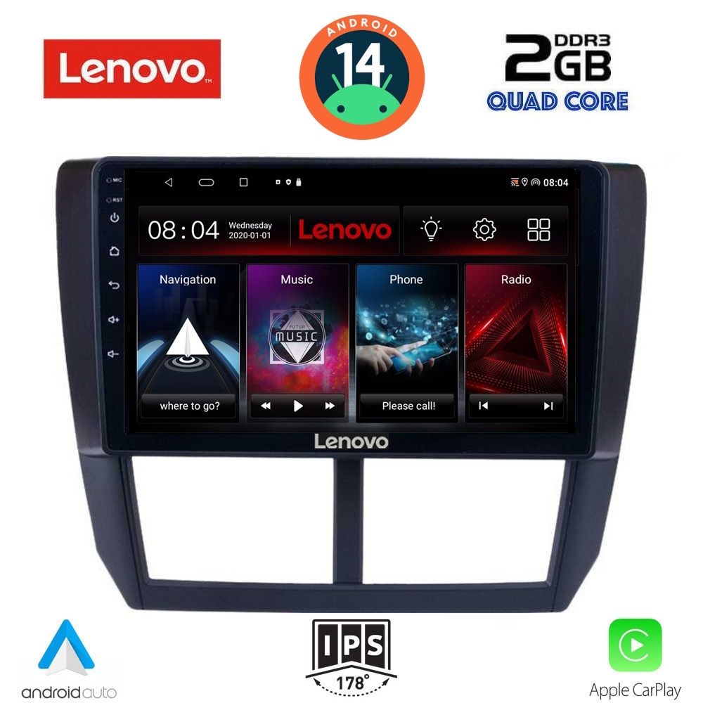 LENOVO LVD 2662_CPA (9inc) MULTIMEDIA TABLET for SUBARU FORESTER - IMPREZA - XV mod. 2008-2013