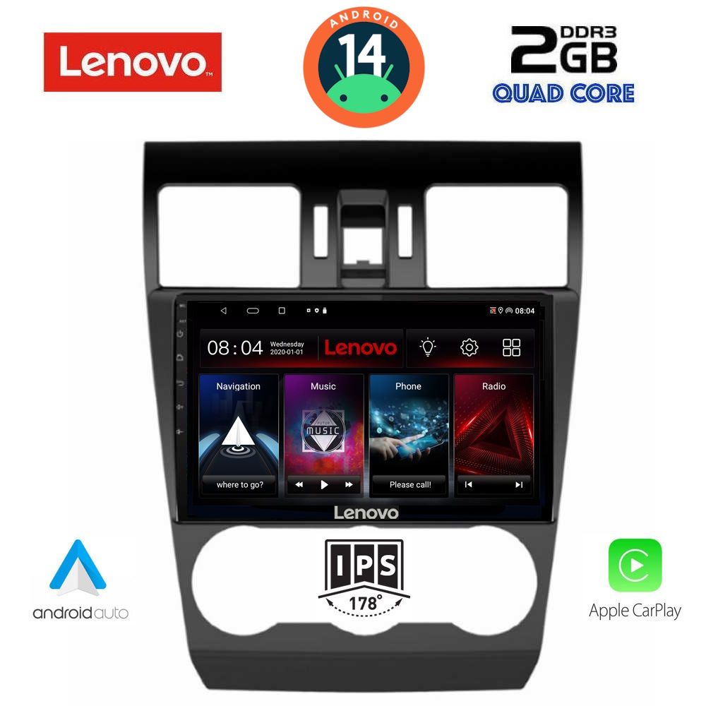 LENOVO LVD 2663_CPA (9inc) MULTIMEDIA TABLET for SUBARU FORESTER - IMPREZA - XV mod. 2013-2019