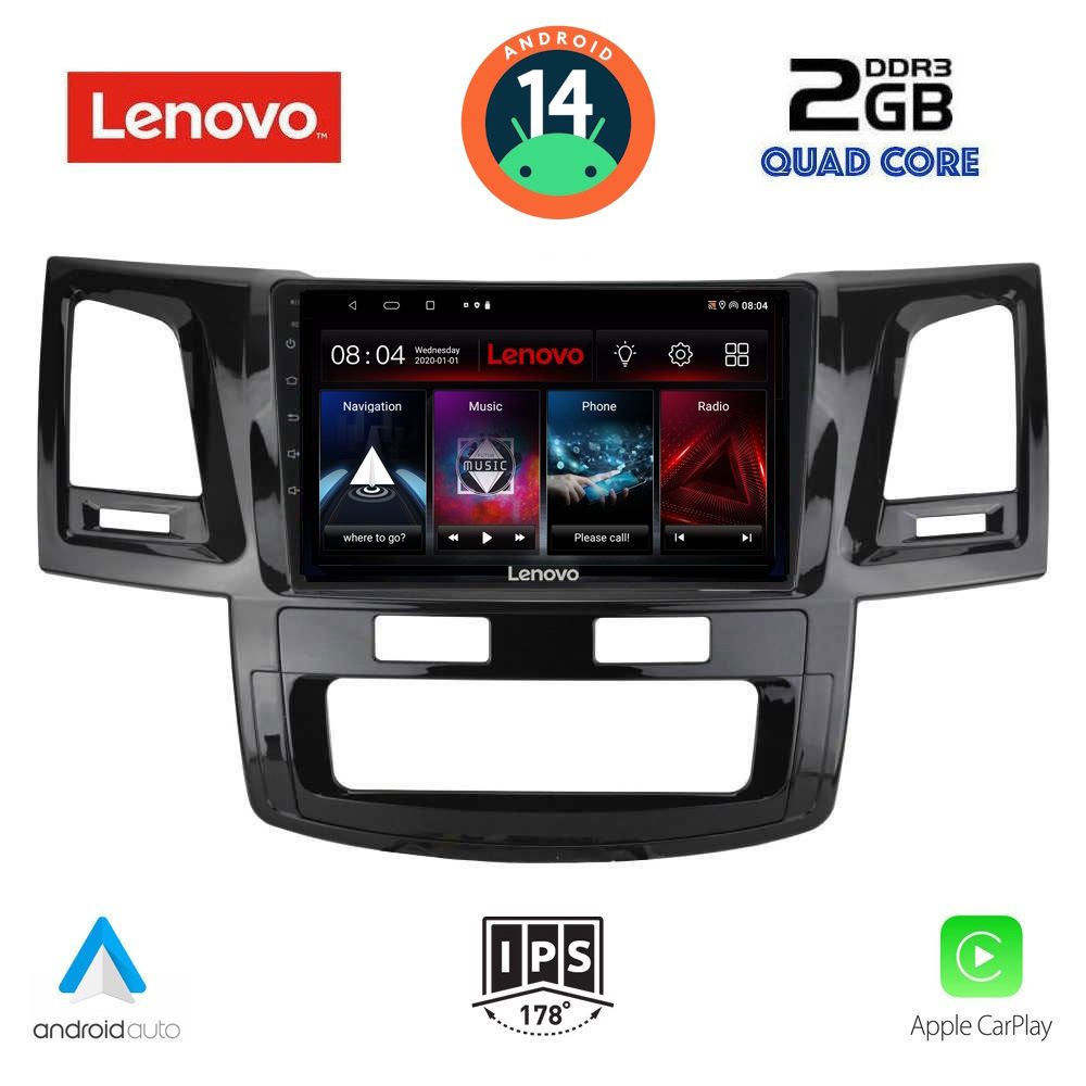 LENOVO LVD 2720_CPA (9inc) MULTIMEDIA TABLET for TOYOTA HILUX mod. 2005-2016