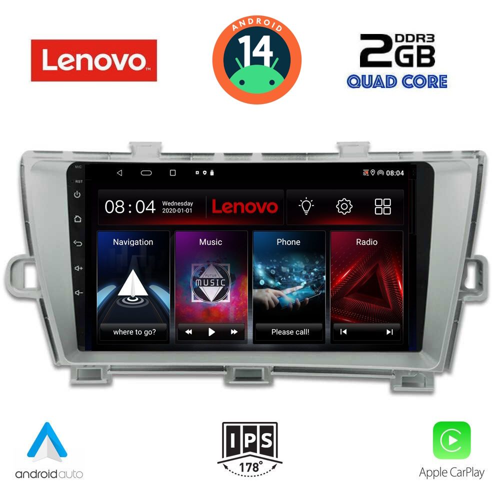 LENOVO LVD 2726_CPA (9inc) MULTIMEDIA TABLET for TOYOTA PRIUS mod. 2009-2015