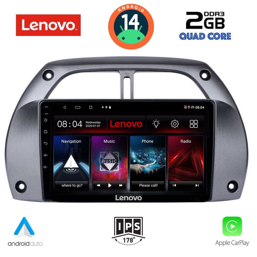 LENOVO LVD 2730_CPA A/C (9inc) MULTIMEDIA TABLET for TOYOTA RAV 4 mod. 2000-2006