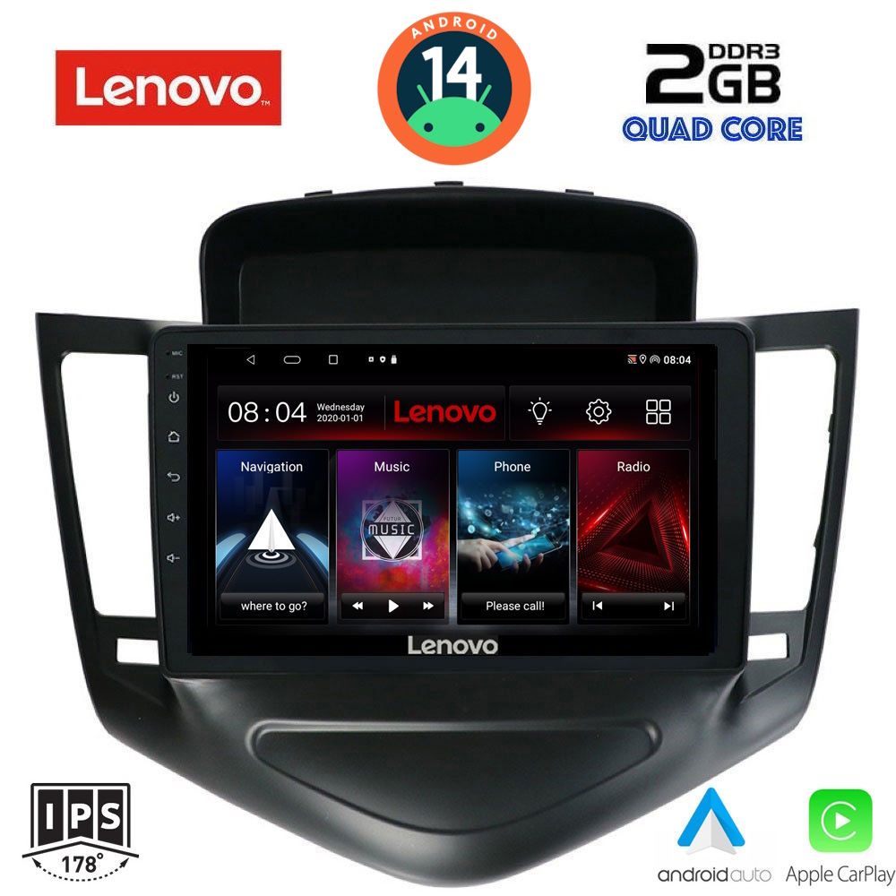 LENOVO LVD 2076_CPA (9inc) MULTIMEDIA TABLET for CHEVROLET CRUZE mod. 2008-2012