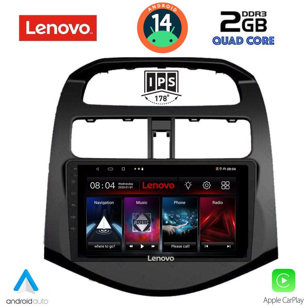 LENOVO LVD 2078_CPA (9inc) MULTIMEDIA TABLET for CHEVROLET SPARK mod. 2009-2015