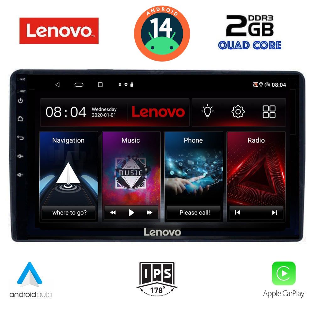 LENOVO LVD 2081_CPA (9inc) MULTIMEDIA TABLET for CITROEN – PEUGEOT mod. 2008-2018