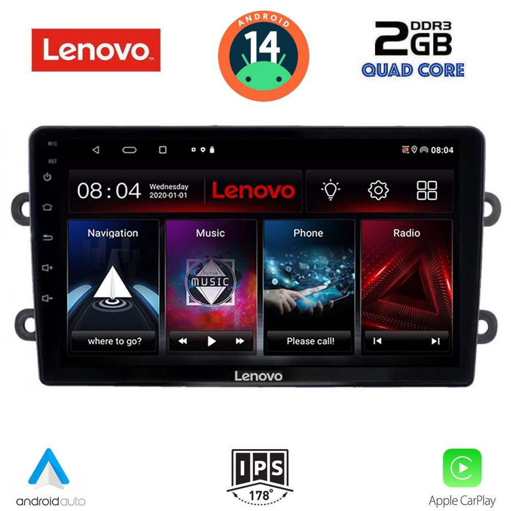 LENOVO LVD 2102_CPA (9inc) MULTIMEDIA TABLET for DACIA DUSTER mod. 2012-2019