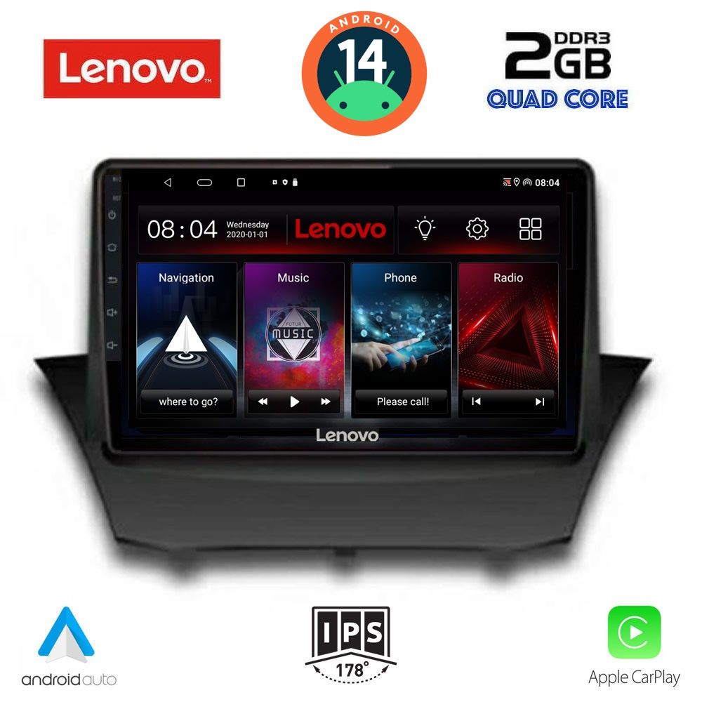 LENOVO LVD 2154_CPA (9inc) MULTIMEDIA TABLET for FORD FIESTA mod. 2008-2017