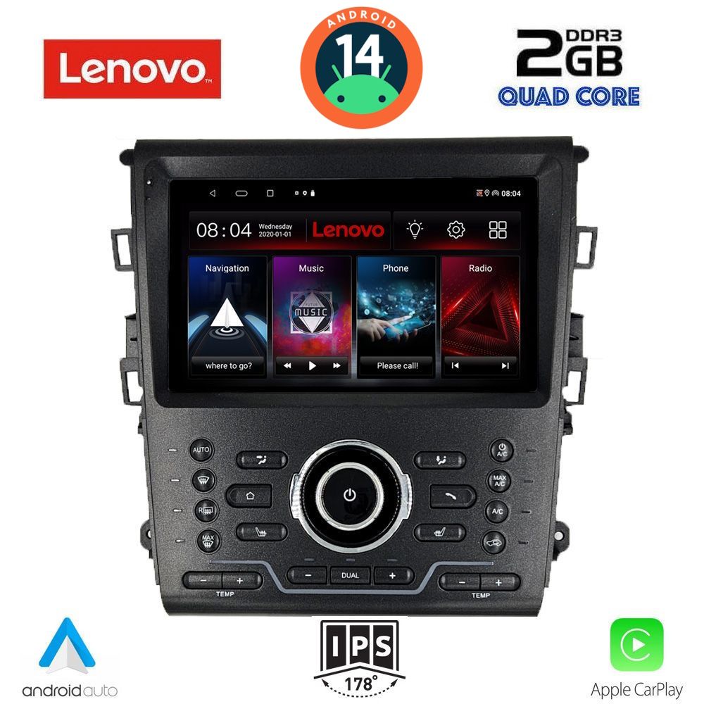 LENOVO LVD 2164_CPA CLIMA (9inc) MULTIMEDIA TABLET for FORD MONDEO mod. 2014>