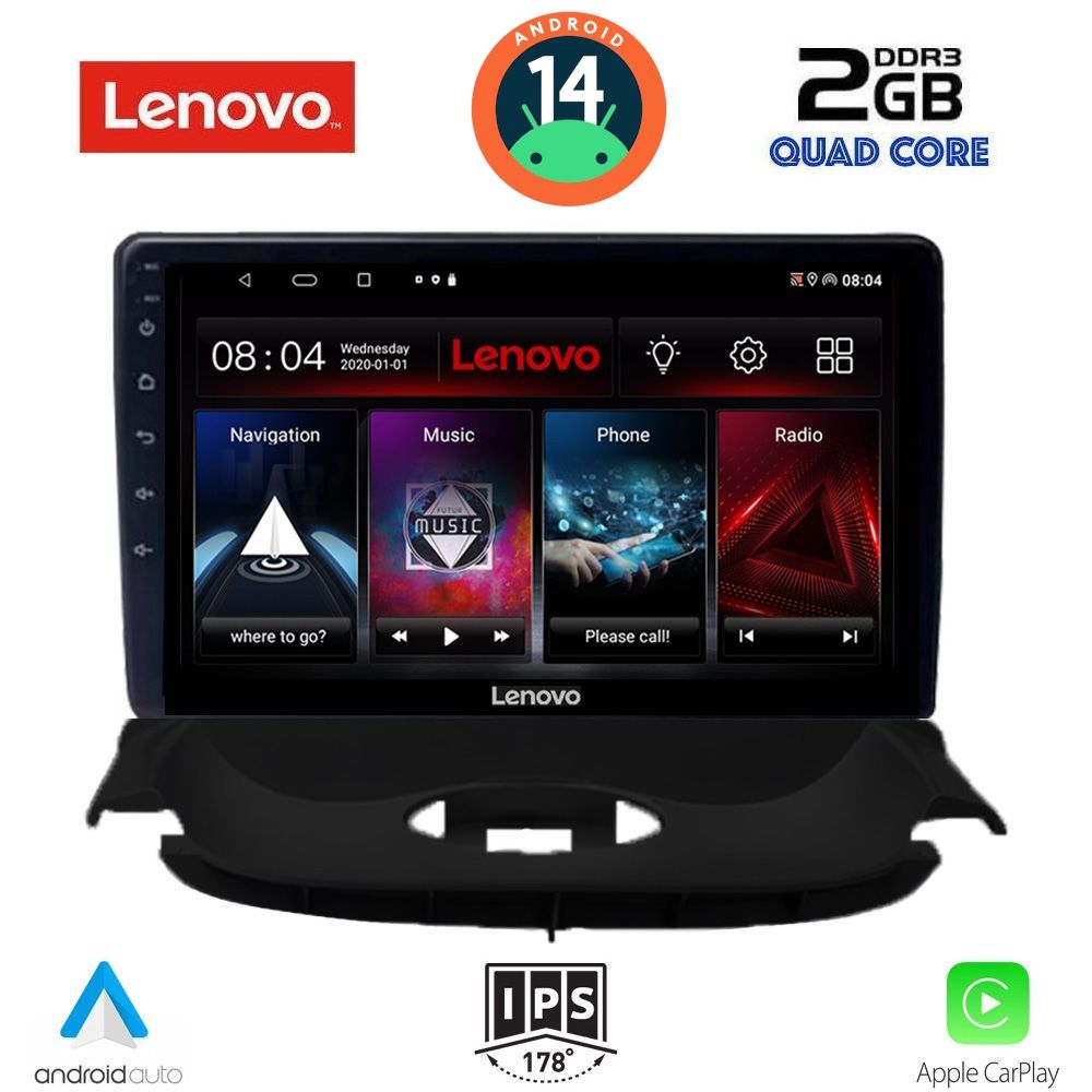 LENOVO LVD 2505_CPA (9inc) MULTIMEDIA TABLET for PEUGEOT 206 mod. 1998-2006