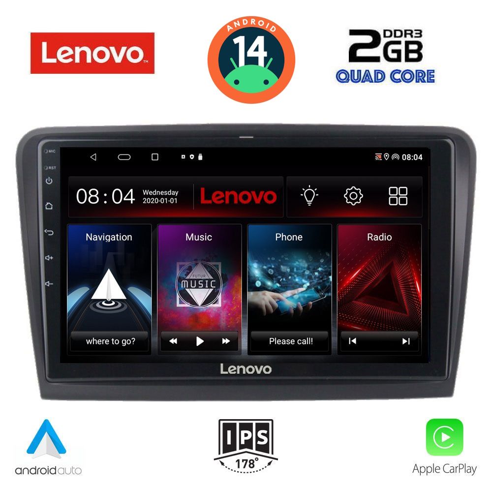 LENOVO LVD 2604_CPA (10inc) MULTIMEDIA TABLET for SKODA SUPERB mod. 2008-2015