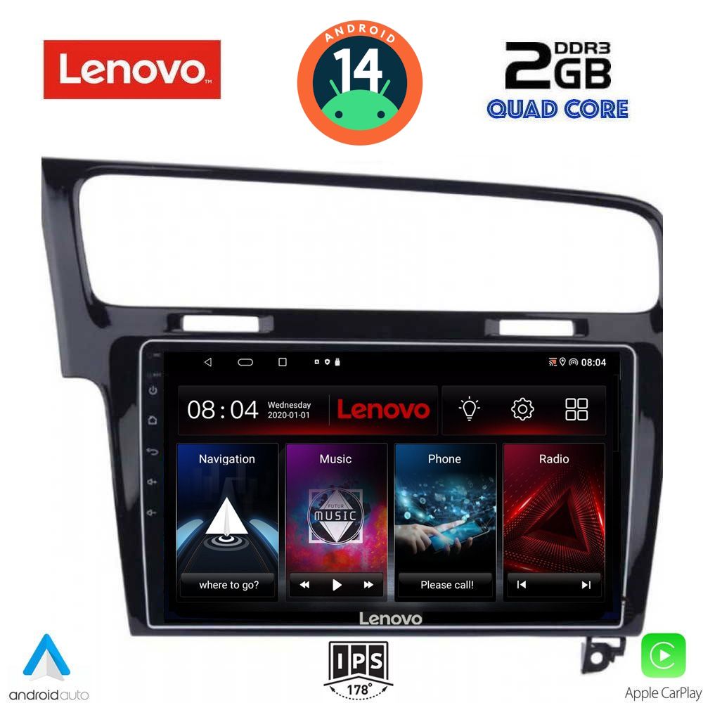 LENOVO LVD 2747_CPA (10inc) MULTIMEDIA TABLET for VW GOLF 7 mod. 2013-2020