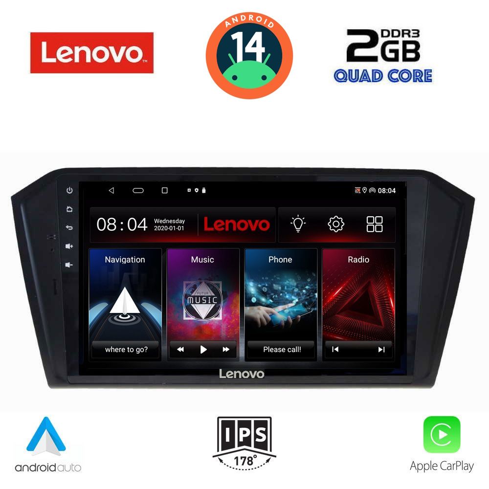 LENOVO LVD 2750_CPA (10inc) MULTIMEDIA TABLET for VW PASSAT mod. 2016>