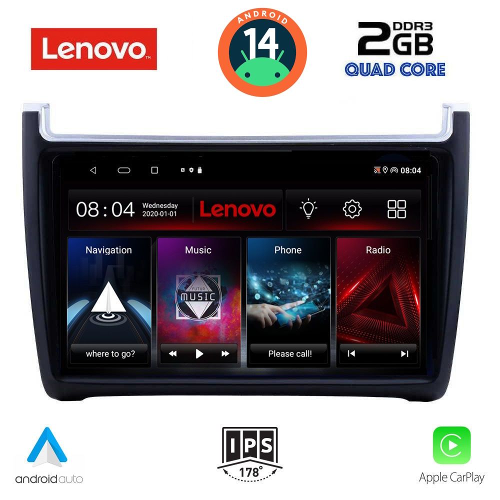 LENOVO LVD 2757_CPA (9inc) MULTIMEDIA TABLET for VW POLO mod. 2014-2017