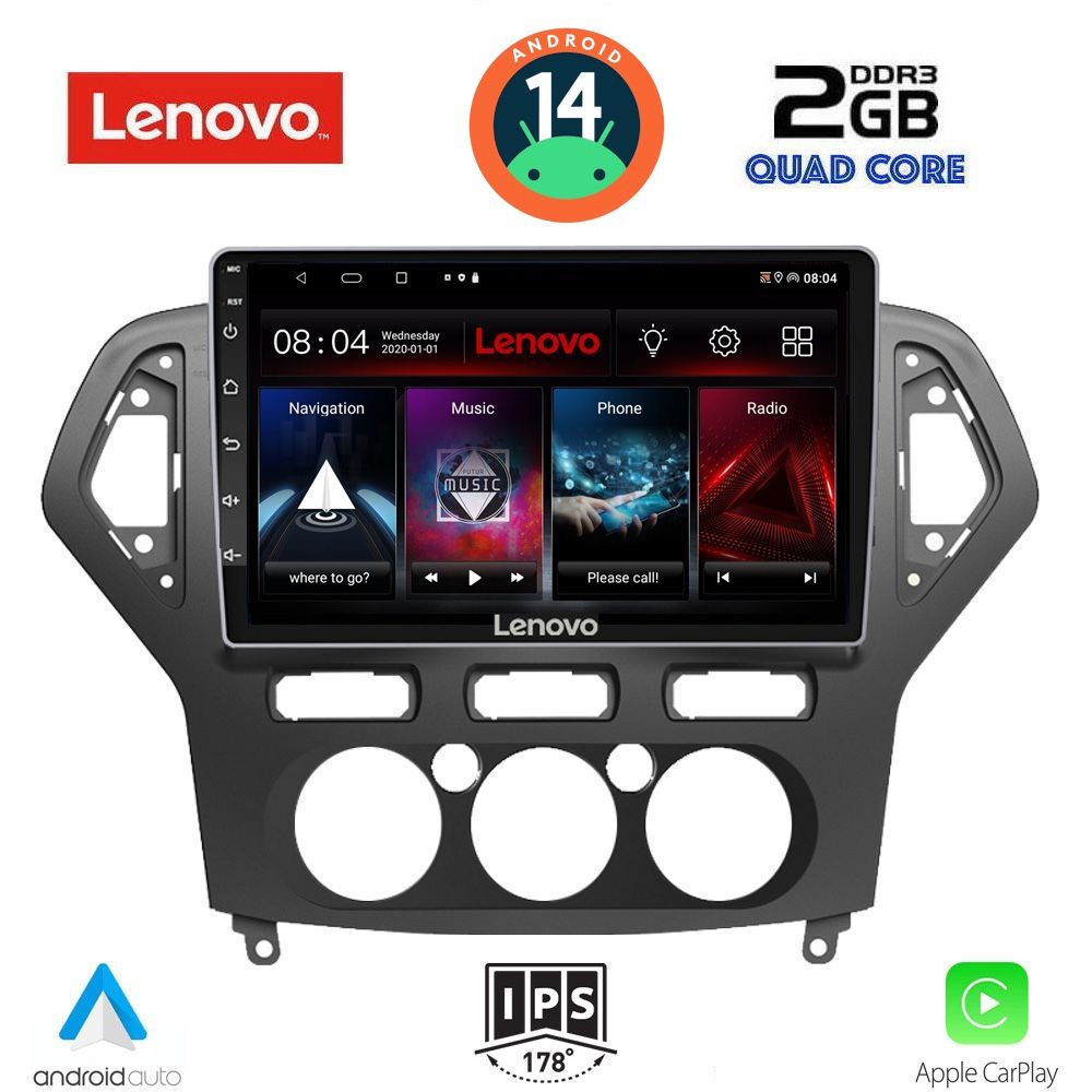 LENOVO LVD 2162_CPA A/C (10inc) MULTIMEDIA TABLET for FORD MONDEO mod. 2007-2011