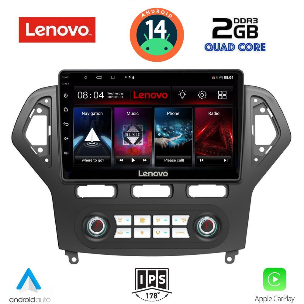 LENOVO LVD 2162_CPA CLIMA (10inc) MULTIMEDIA TABLET for FORD MONDEO mod. 2007-2011