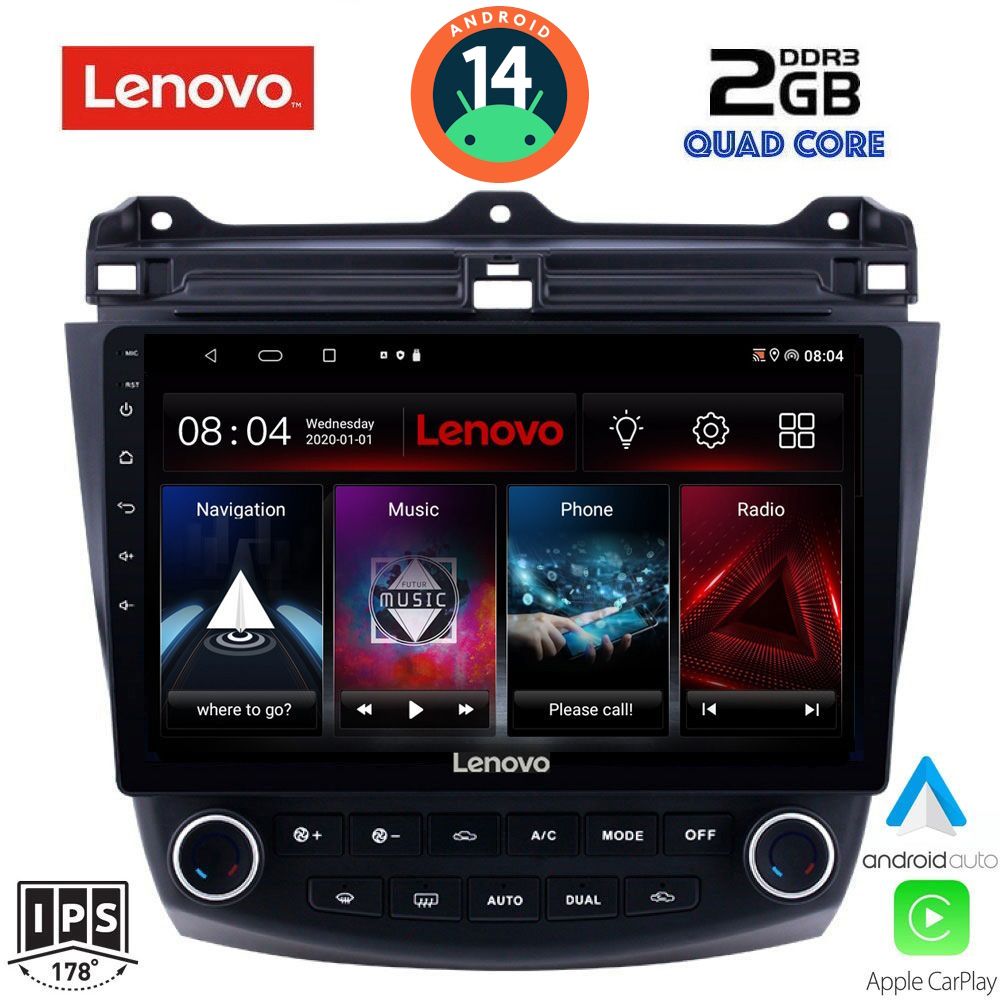 LENOVO LVD 2182_CPA (10inc) MULTIMEDIA TABLET for HONDA ACCORD mod. 2003-2007