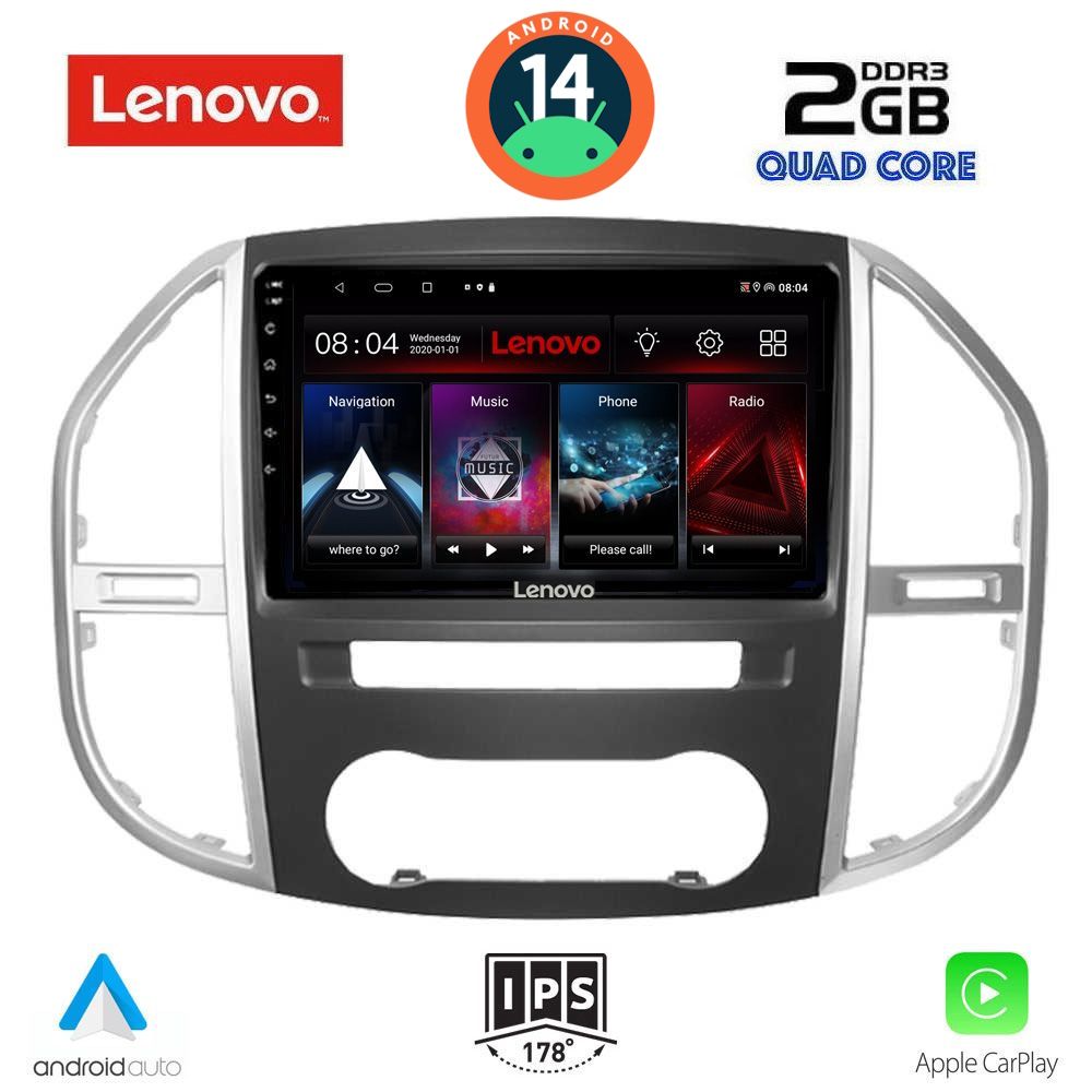 LENOVO LVD 2429_CPA (10inc) MULTIMEDIA TABLET for MERCEDES VITO – VIANO (W447) mod. 2015>