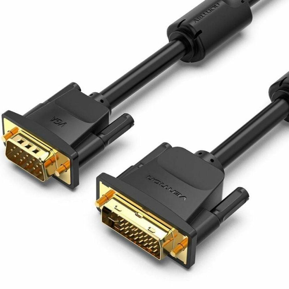 VENTION DVI (24+5) to VGA Cable 1.5M Black (EACBG) (VENEACBG)