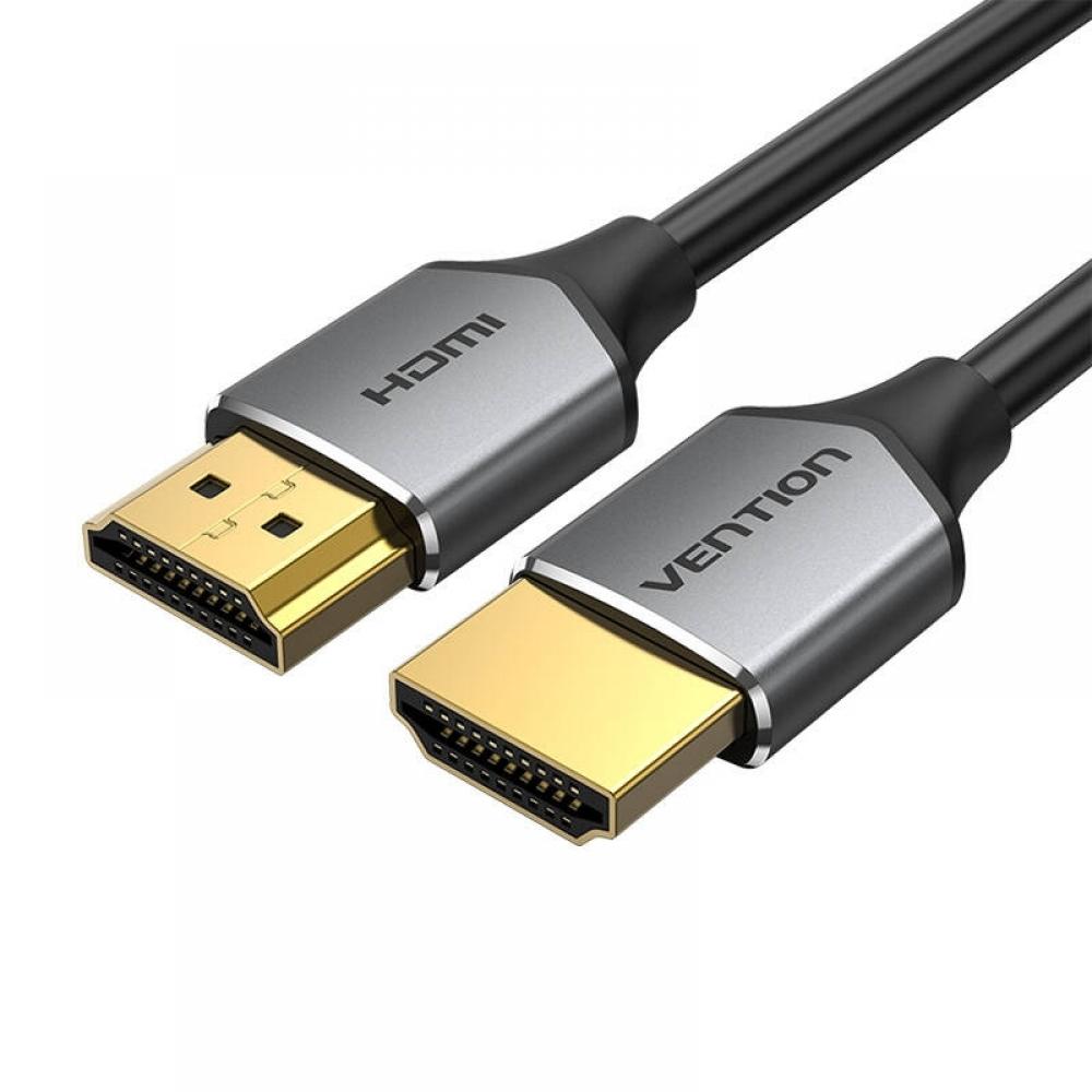 VENTION Ultra Thin HDMI Male to Male Cable 2M Gray Aluminum Alloy Type (ALEHH) (VENALEHH)