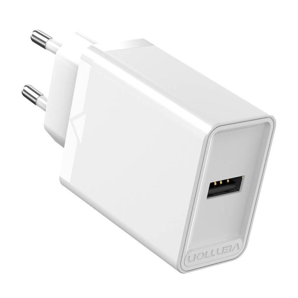 VENTION USB Wall Charger (12W) EU White (FAAW0-EU) (VENFAAW0-EU)