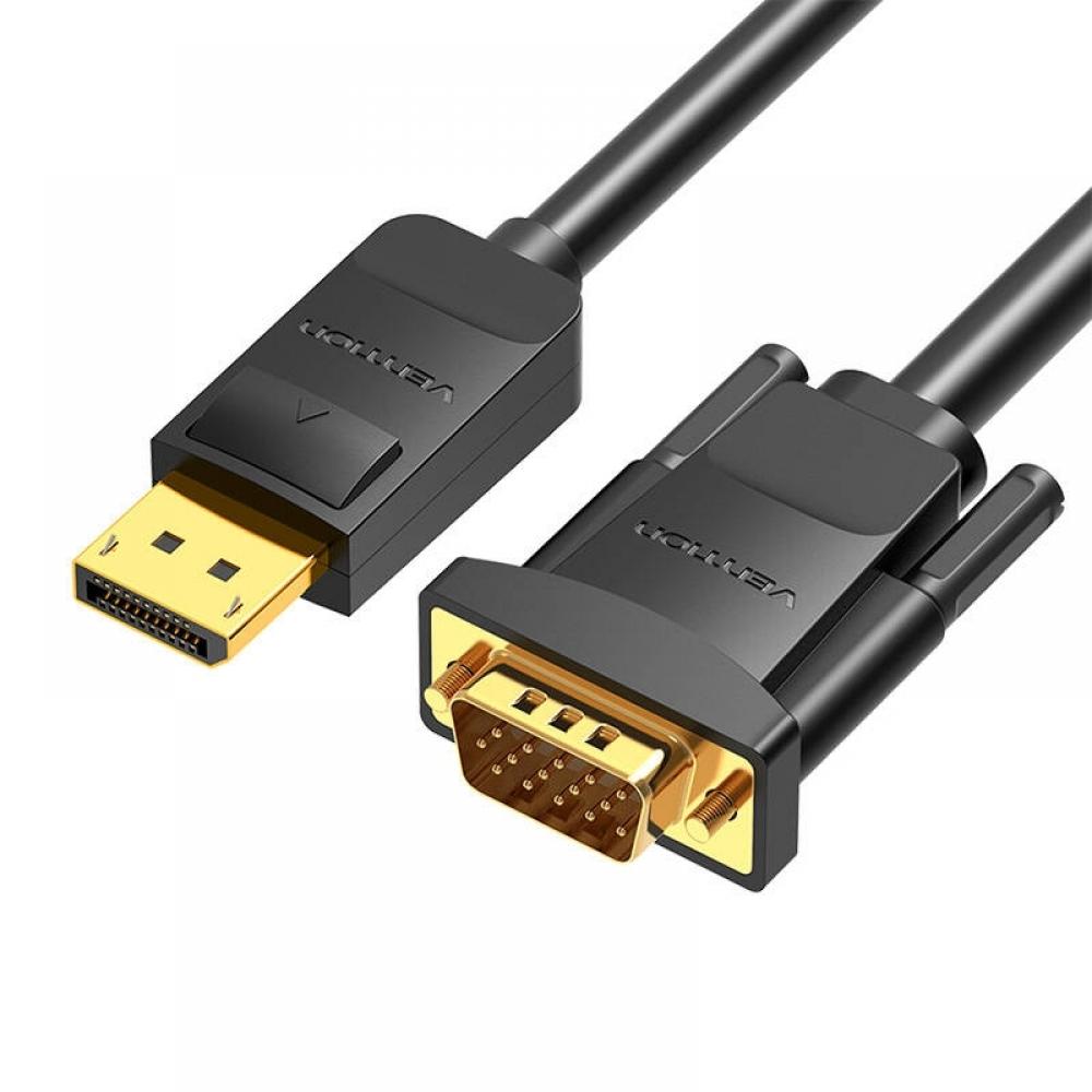 VENTION DisplayPort to VGA Cable 1.5M Black (HBLBG) (VENHBLBG)