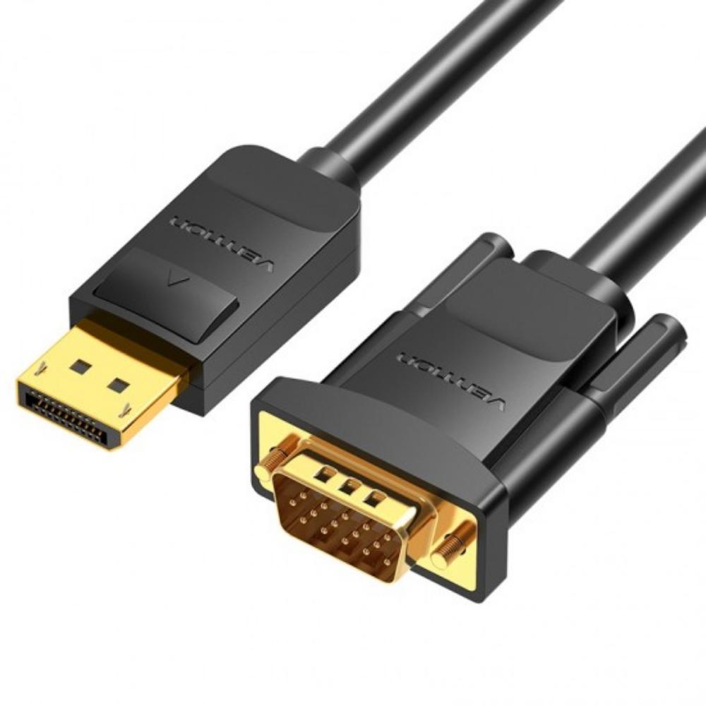 VENTION DisplayPort to VGA Cable 3M Black (HBLBI) (VENHBLBI)