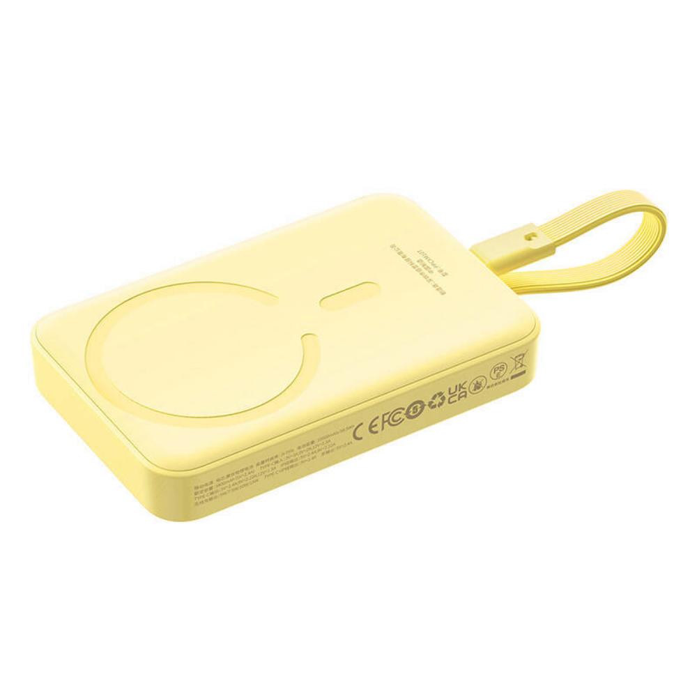 Baseus Powerbank Magnetic Mini 10000mAh 30W MagSafe (yellow) (P1002210BY23-00) (BASP1002210BY23-00)