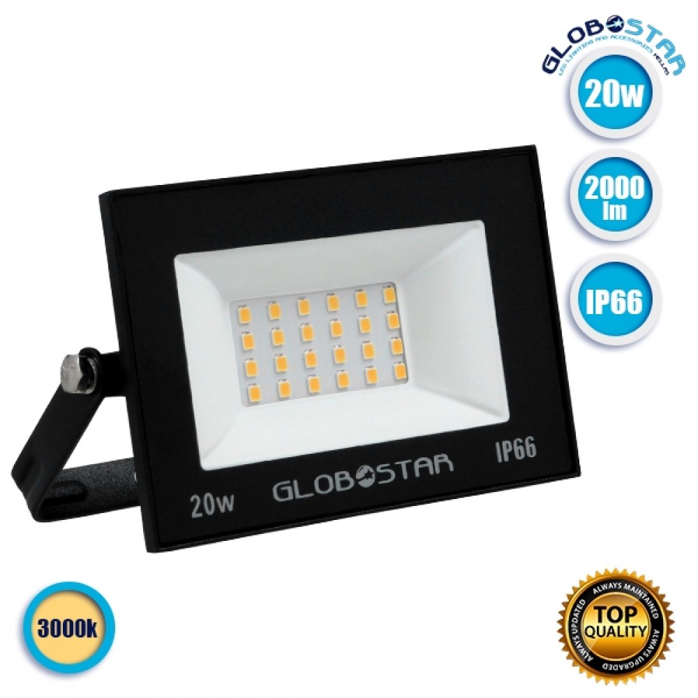 GloboStar® 12319 Προβολέας LED OSIRIS 20W 100LM/W 2000LM 120° Μοίρες