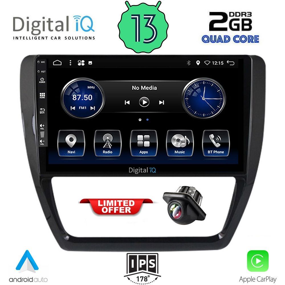 DIGITAL IQ BXH 3741_CPA (10inc) MULTIMEDIA TABLET for VW JETTA mod. 2010-2016