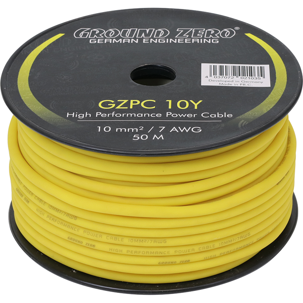 Gzpc 10y 10 mm² High Quality cca Power Wire – Yellow