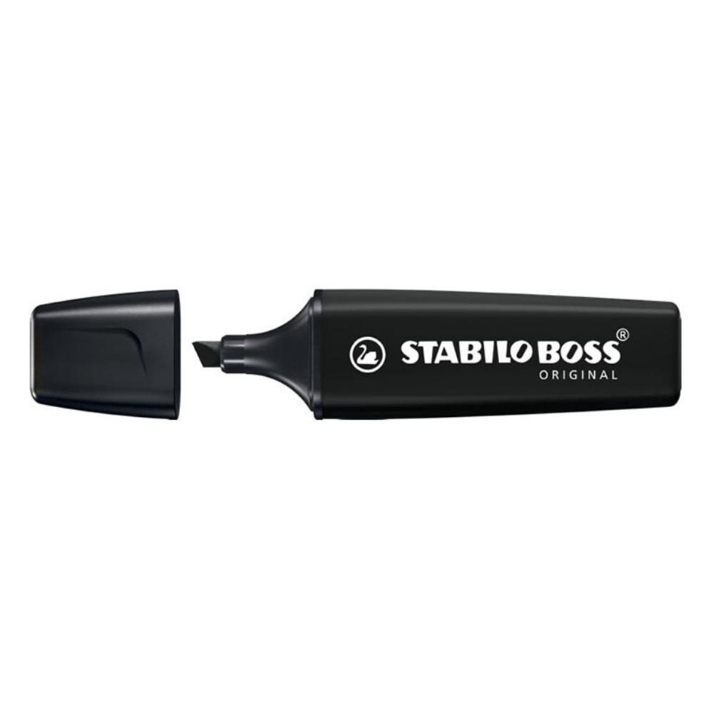 Μαρκαδόρος Υπογράμμισης STABILO BOSS 70/46 2 - 5 mm (Μαύρο) (70/46) (STB70-46)