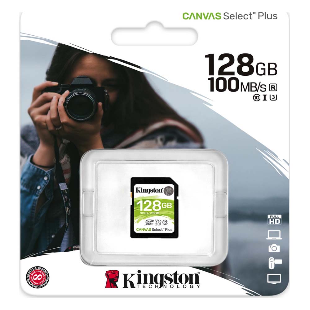 Kingston Flash card SD 128GB Canvas Select Plus (SDS2/128GB) (KINSDS2/128GB)