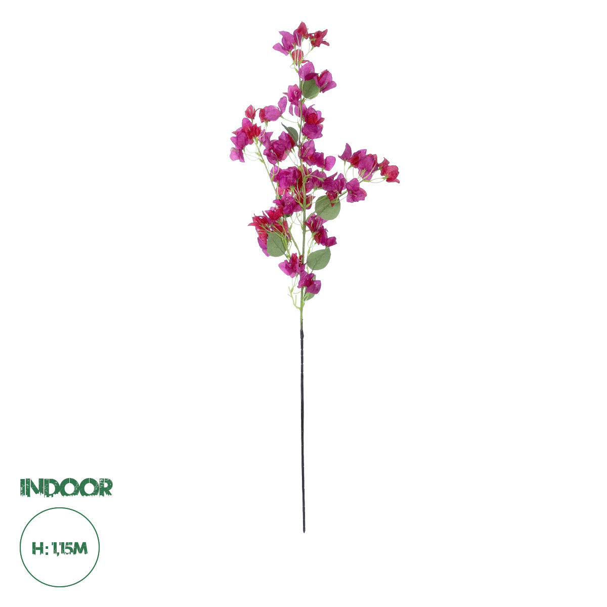 GloboStar® Artificial Garden BOUGAUVILLEA BRANCH 20652 Τεχνητό Διακοσμητικό Κλαδί Μπουκανβίλιας Φουξ Y115cm