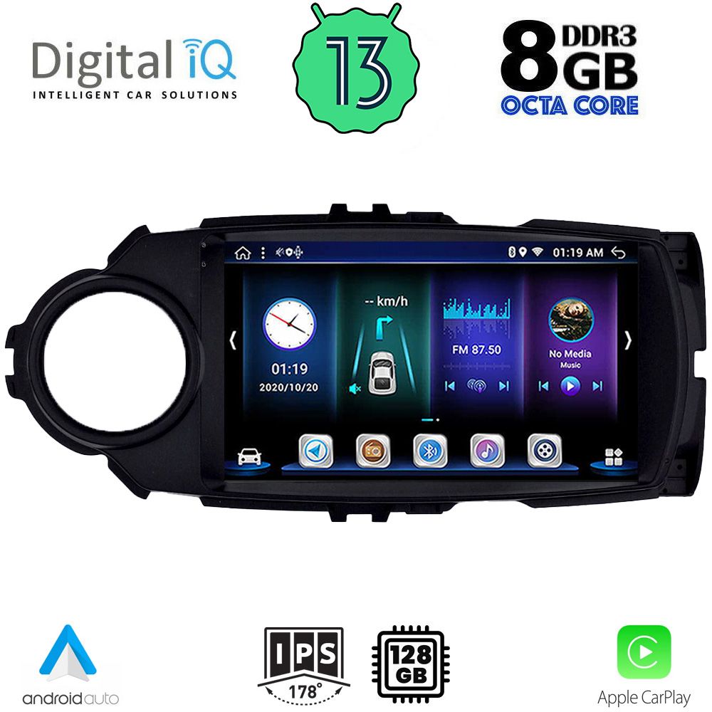 DIGITAL IQ BXD 8737FL_CPA (9inc) MULTIMEDIA TABLET for TOYOTA YARIS mod. 2015-2020